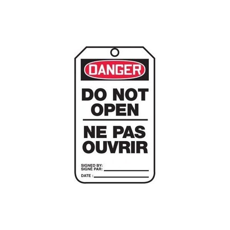 Accuform Caution, PF-Cardstock, 3-1/4 in Width, 1/4 in Height, , 5 PK TCF139PTM